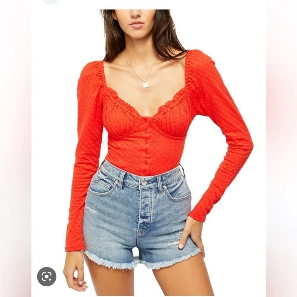 Free People Ladybug Long Sleeve Top